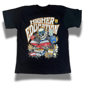 Higher Education Black T Shirt